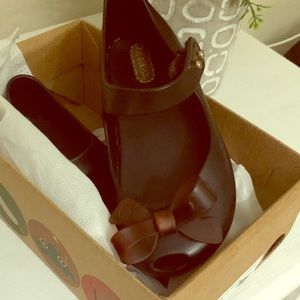 Mini Melissa ballerina flats dress shoes size 9